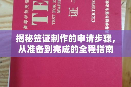 平溪揭秘签证制作的申请步骤，从准备到完成的全程指南